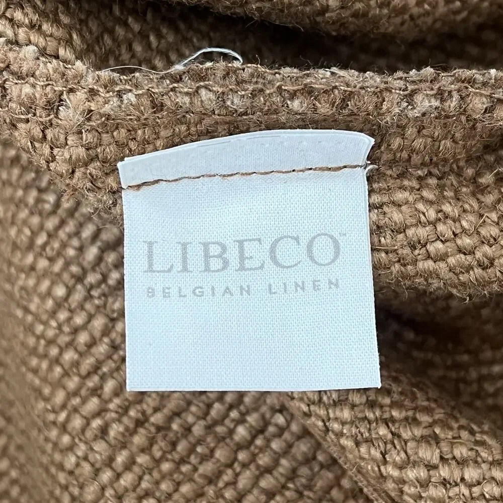 Libeco Striped Pillow Cover 15 in x 30 in Linen Wool Blend Brown